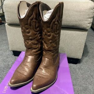 Madden Girl Wide Calf Western Style Boot
